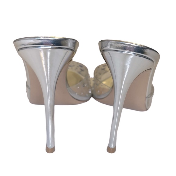 NWOB Gianvito Rossi Crystal Embellished Slide Sandal Heels - Picture 8 of 10